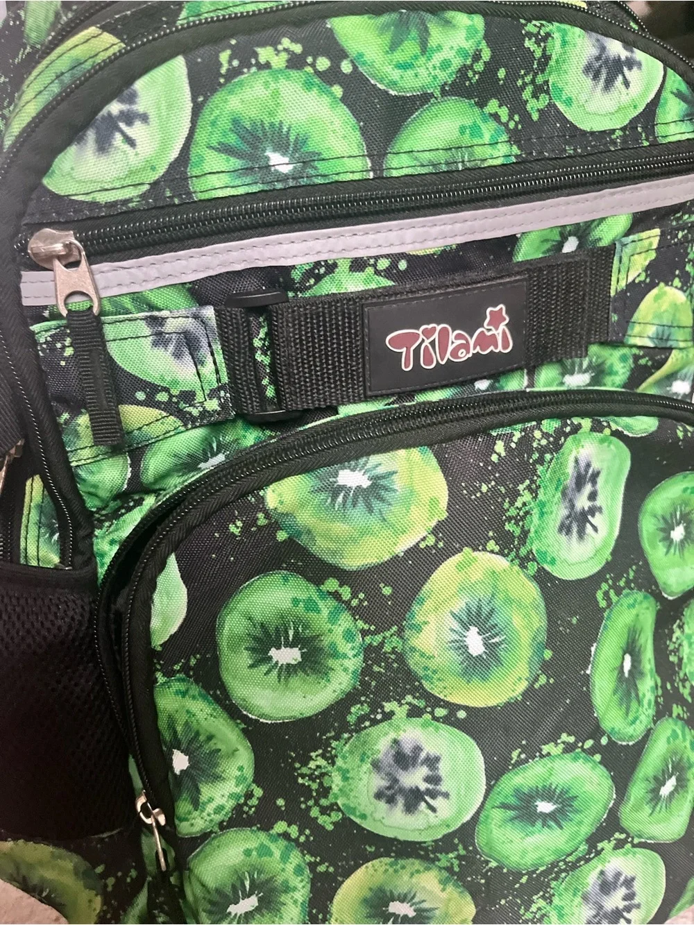 TILAMI Rolling Kiwi Print Kids Backpack barely used